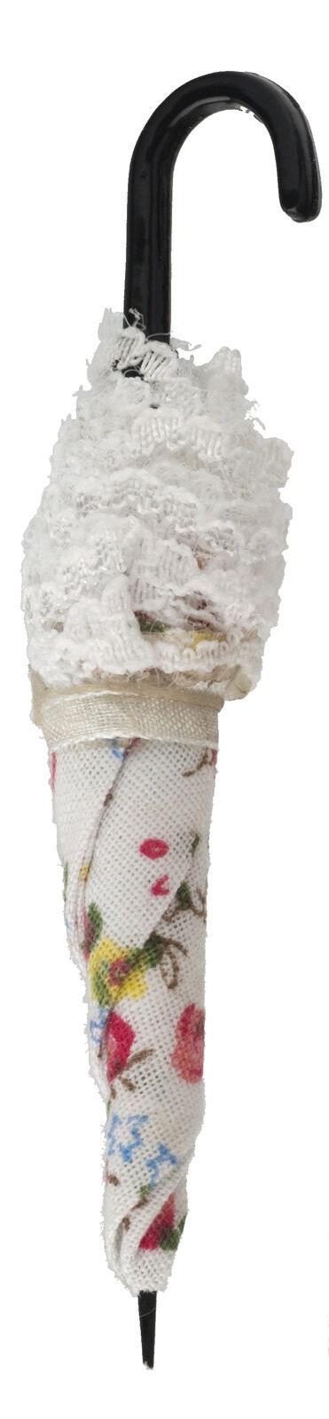 Dollhouse miniature floral umbrella