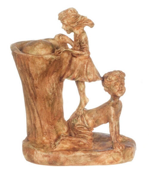 Dollhouse miniature aged drinking fountain