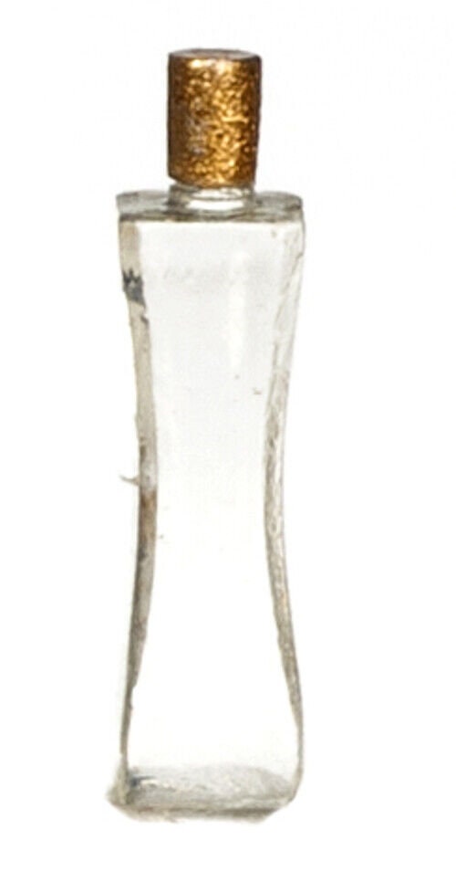 Dollhouse Miniature Tall Clear Perfume Bottle