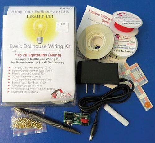 Dollhouse Miniature Basic Complete Dollhouse Wiring Kit