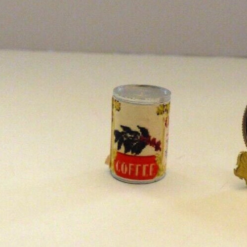 Dollhouse Miniature Can of Coffee - Handcrafted