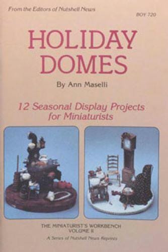 Dollhouse miniature book: holiday domes