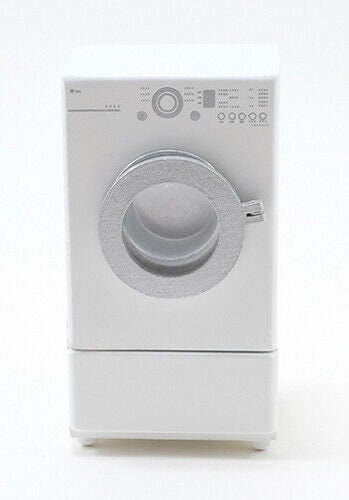 Dollhouse Miniature Modern Frontload Dryer in White