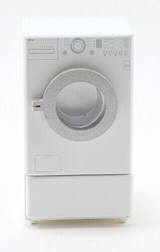 Dollhouse Miniature Modern Frontload Washer in White