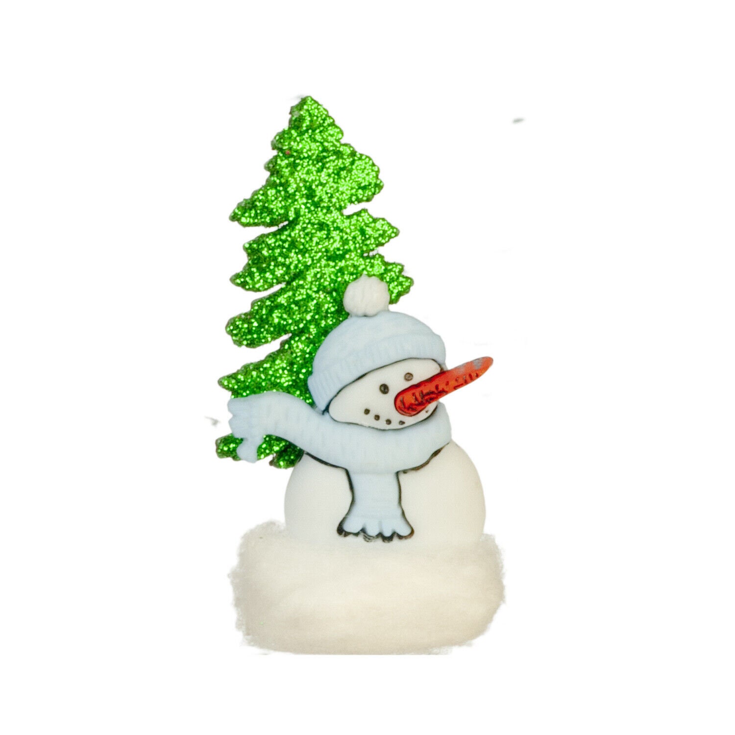Dollhouse Miniature Blue Snowman