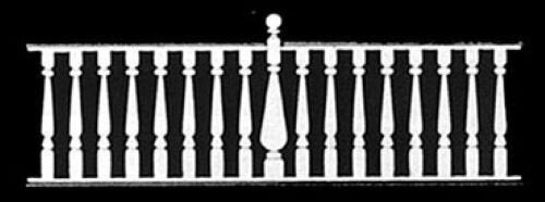 Dollhouse Miniature Wooden Stair Railing