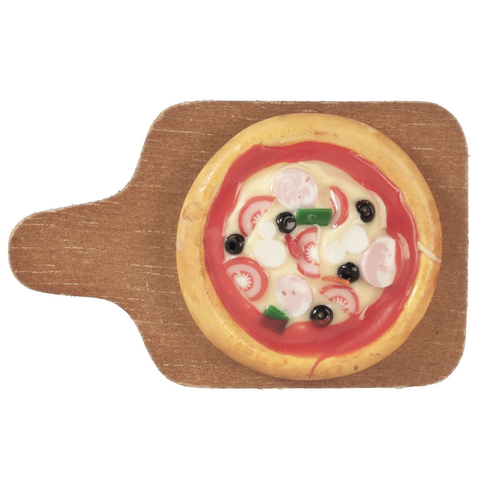 Dollhouse Miniature Deluxe Pizza on Board