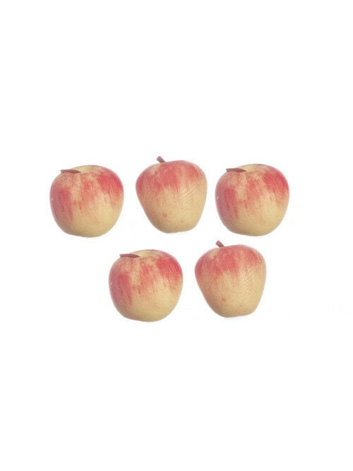 Dollhouse Miniature Peaches Set of 5