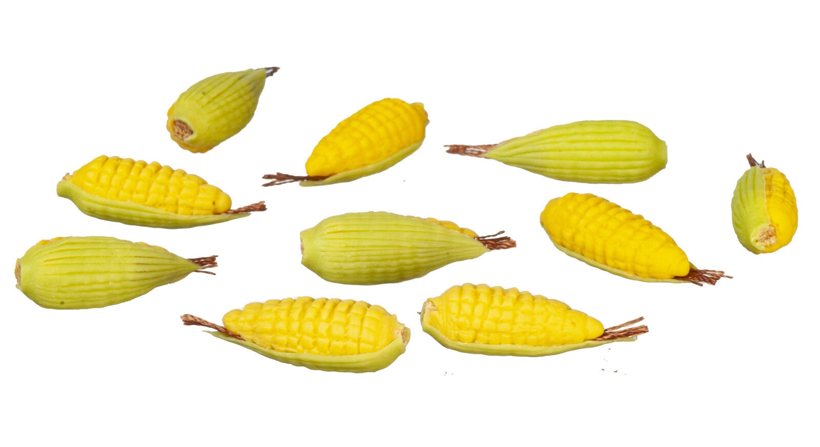 Dollhouse Miniature Corn on the Cob Set of 10