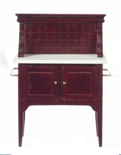 Dollhouse Miniature Mahogany Washstand