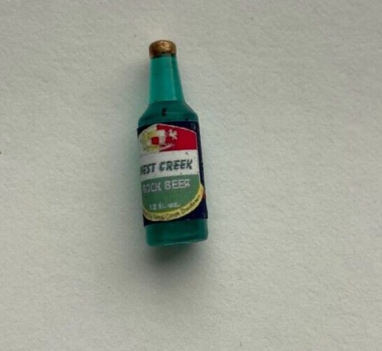 Dollhouse Miniature Bottle of West Creek Bock Beer - Handcrafted
