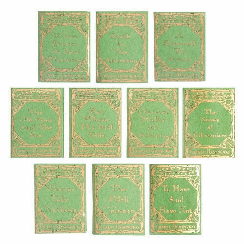 Ernest Hemingway Miniature Books Set of 10