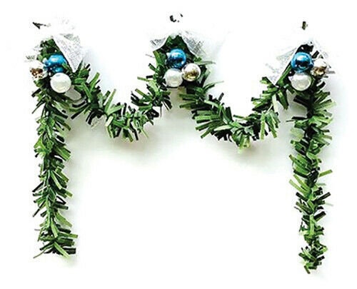 Dollhouse miniature elegant holiday garland