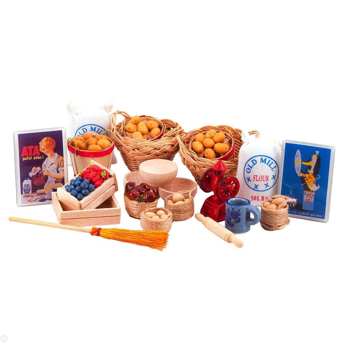 Mini mundus dollhouse grocery shop accessories