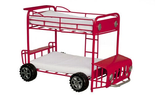 Dollhouse miniature double decker bus bunkbed