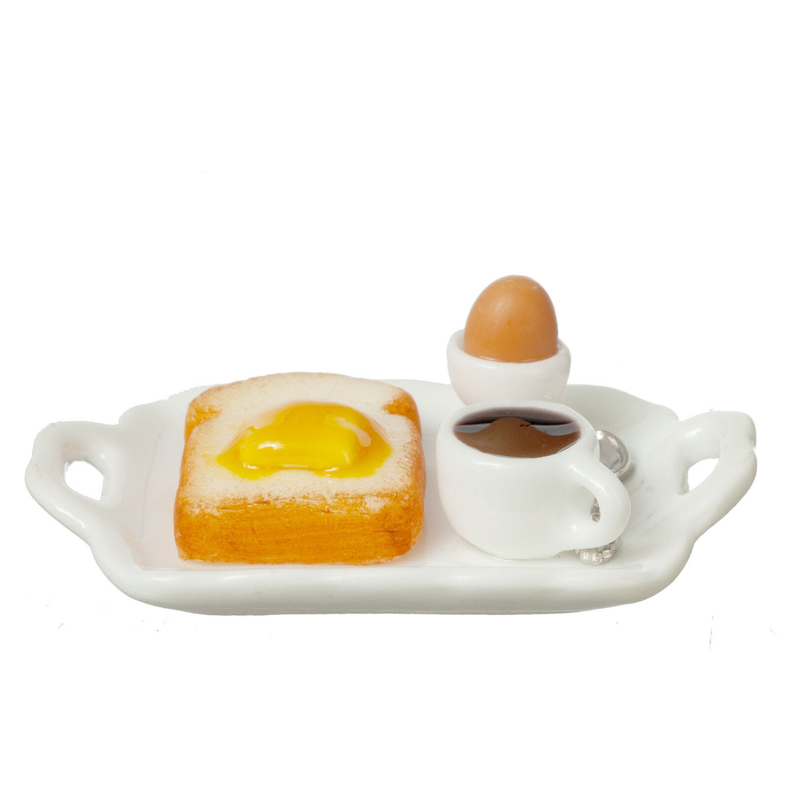 Dollhouse miniature breakfast tray