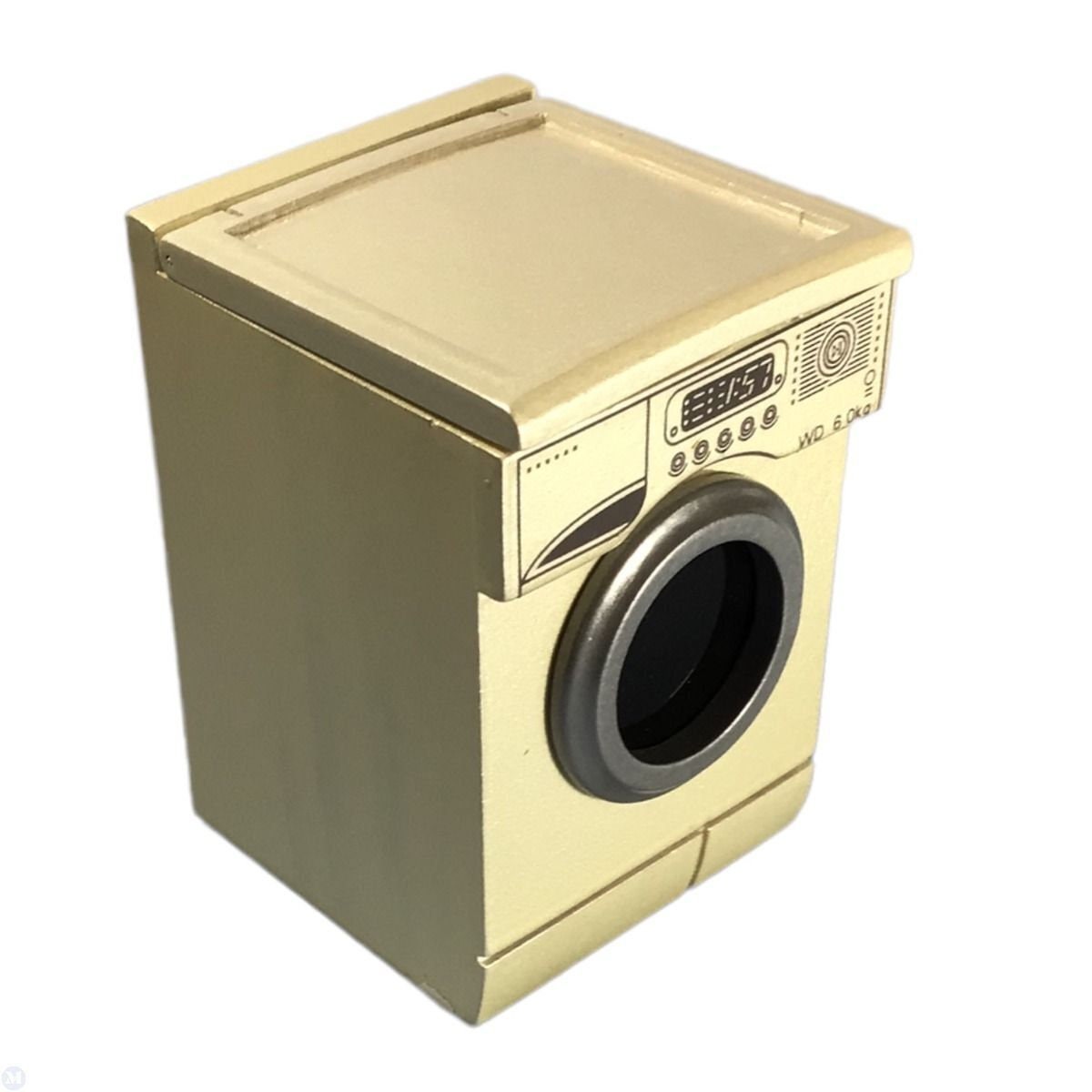 Dollhouse miniature cream washing machine