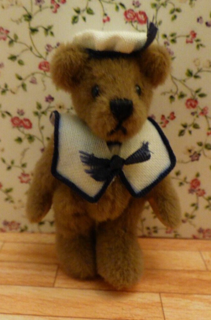 World of miniature bear  - sailor tgif - for dollhouse or collection - signed