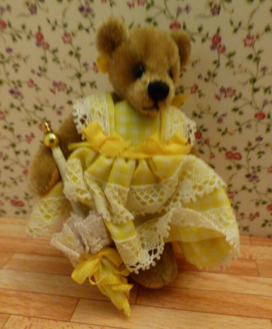 World of miniature bear  - 'me for you' - for dollhouse or collection - signed