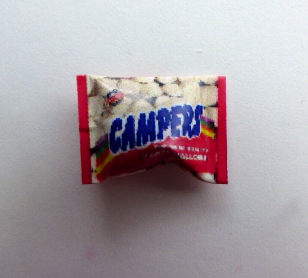 Dollhouse miniature campers marshmallow bag  - handcrafted