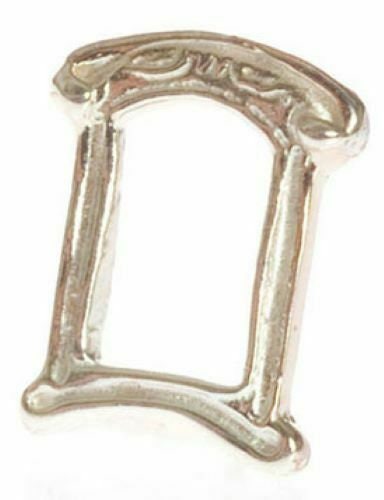 Dollhouse miniature small silver frame