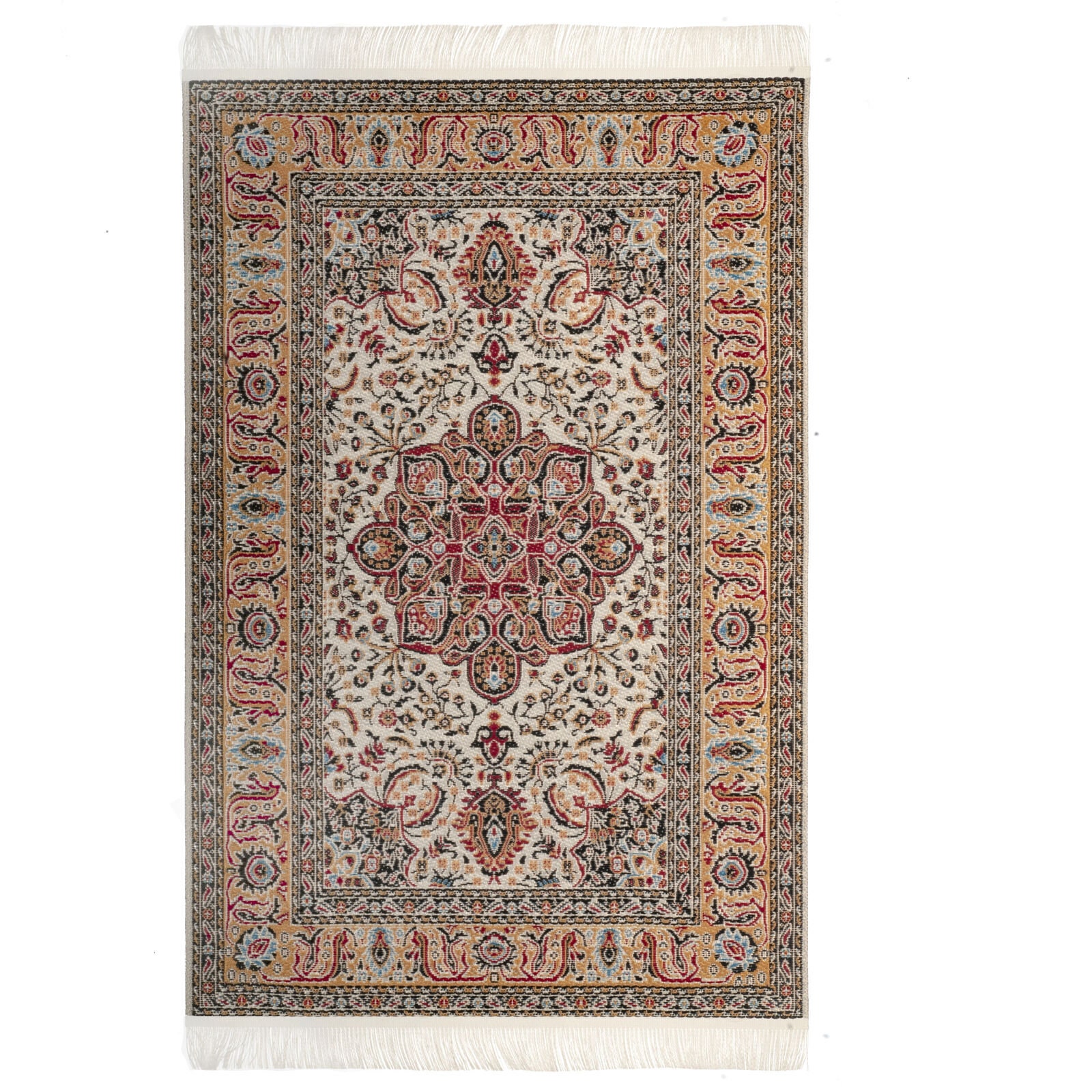 Dollhouse miniature turkish carpet 9.5x6 - #6829