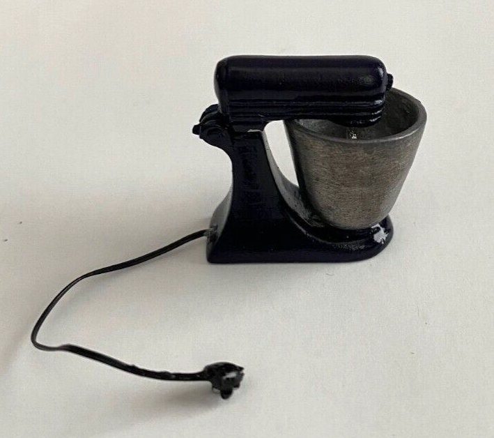 Dollhouse miniature black mixer by falcon miniatures