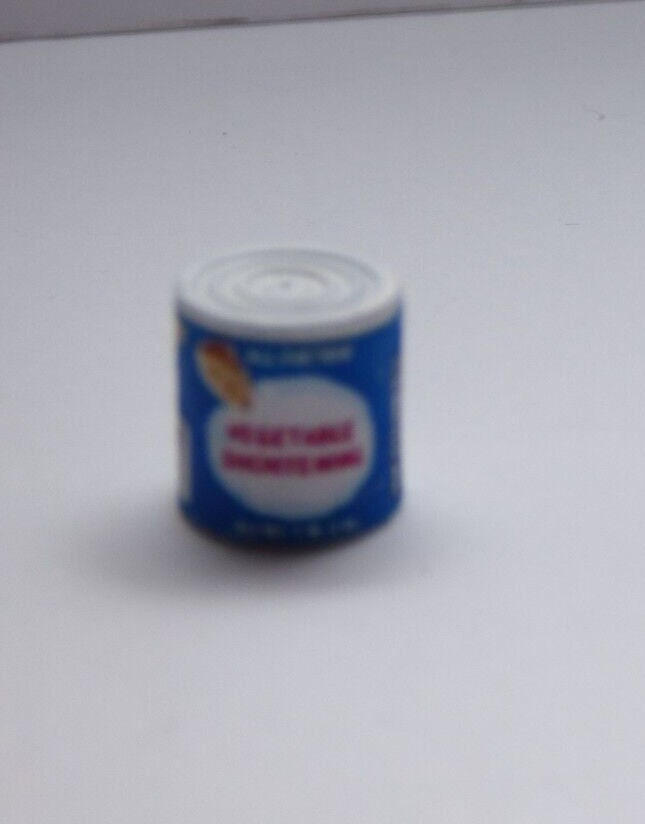 Dollhouse miniature vegetable shortening  - handcrafted