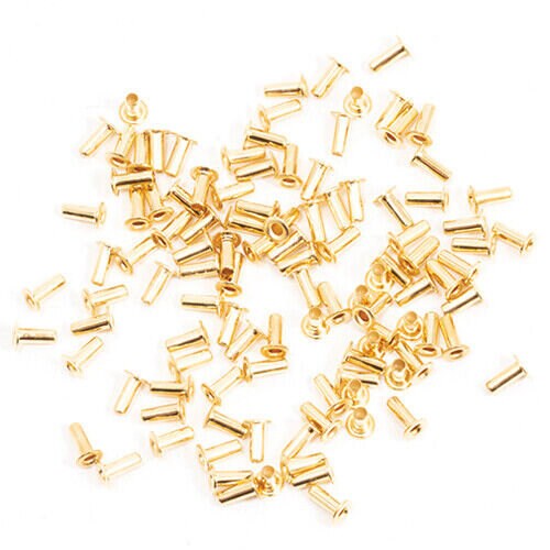 Large brass grommets, 110 pack, for dollhouse electric