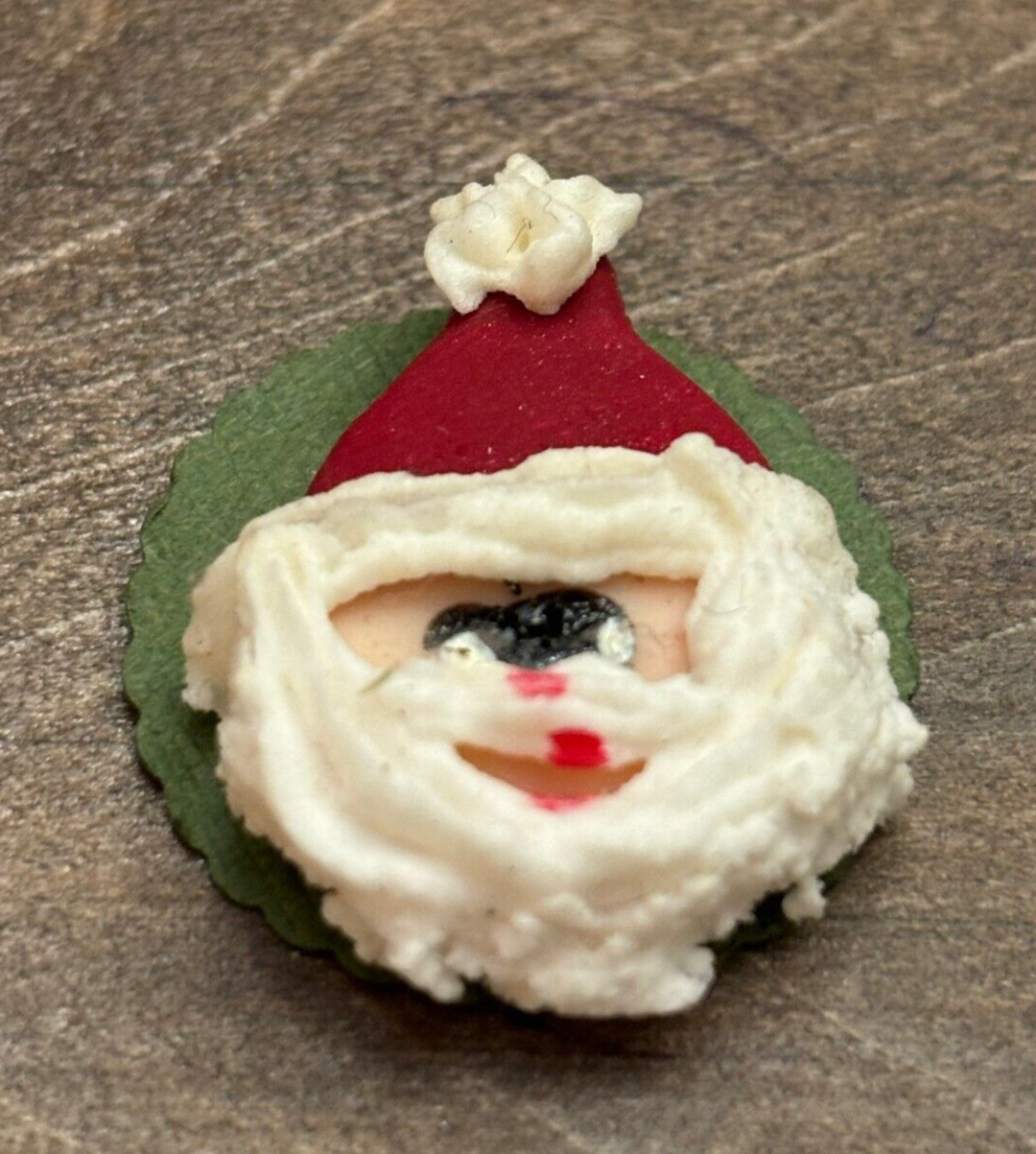 Dollhouse Miniature Santa Cake - Handcrafted