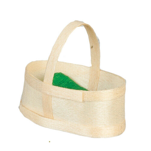 Dollhouse Miniature Easter Basket with Grass