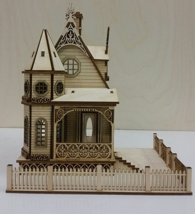 Jasmine Gothic Victorian Cottage 1:48 Scale Dollhouse Kit