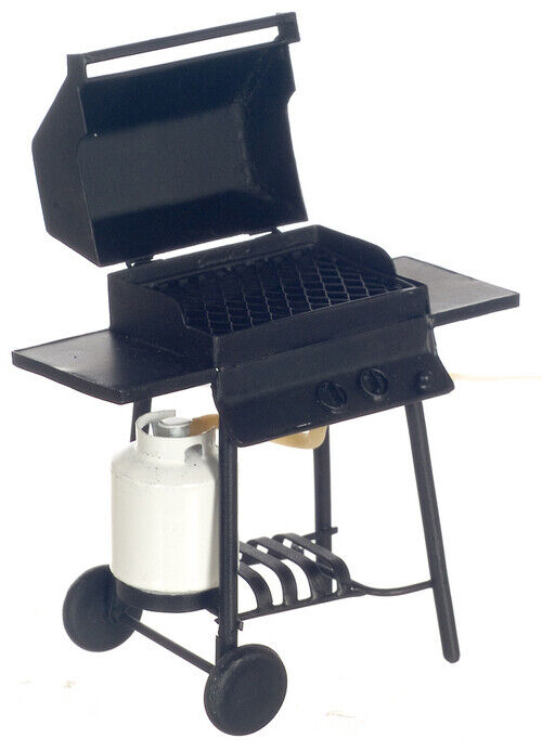 Dollhouse Miniature Bar-B-Q Grill with Propane Tank
