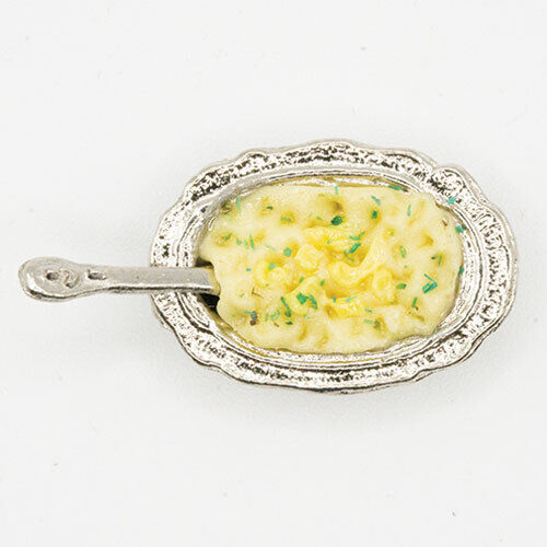 Dollhouse Miniature Dish of Mashed Potatoes