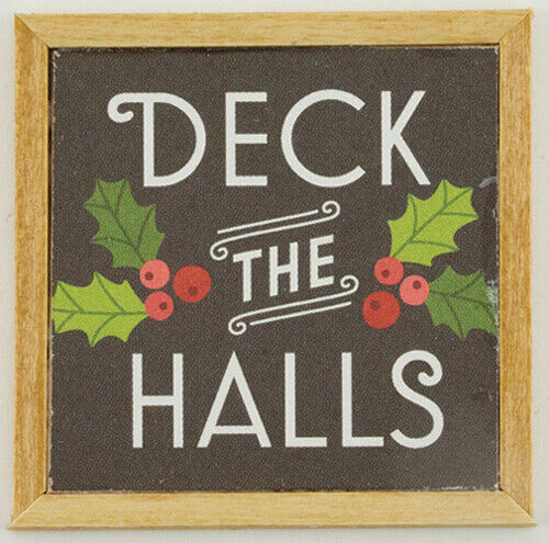 Dollhouse Miniature Deck the Halls Picture