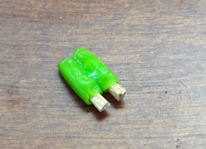 Dollhouse Miniature Lime Popsicle Handcrafted