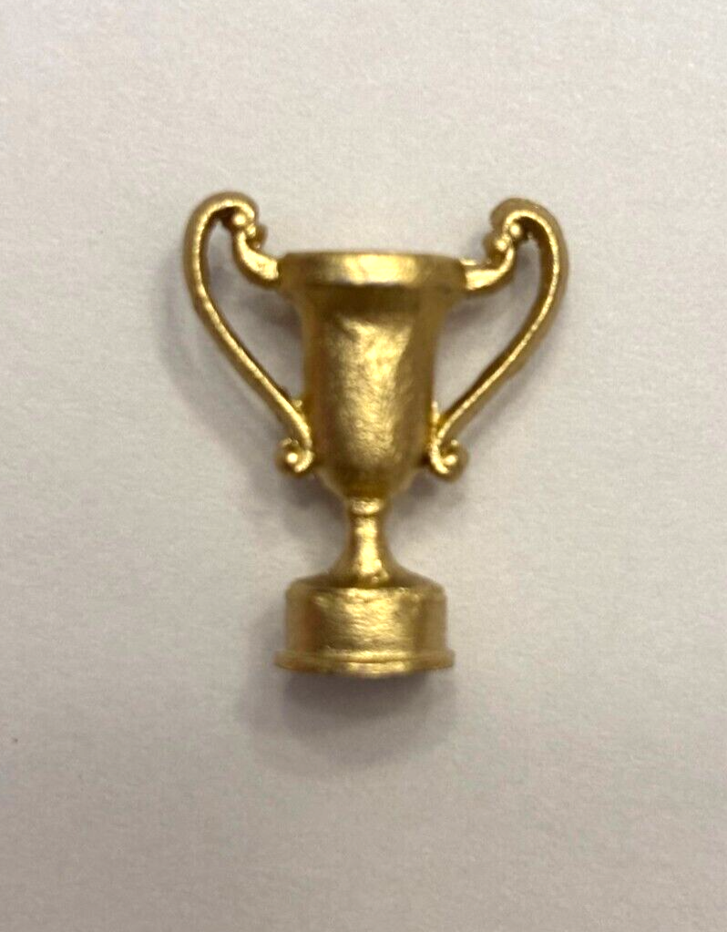Dollhouse Miniature Gold Colored Trophy Cup