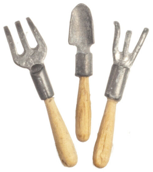 Dollhouse Miniature Garden Tool Set of 3