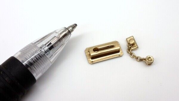 Dollhouse Miniature Door Chain "Brass"
