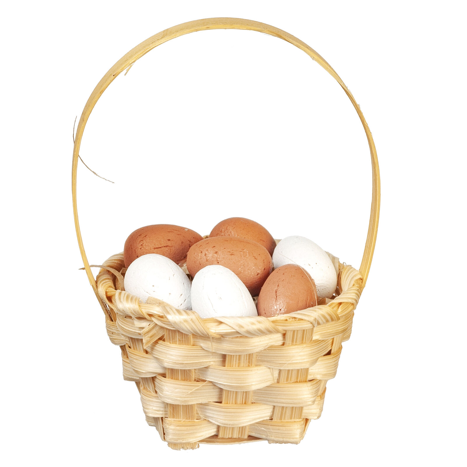 Dollhouse Miniature Eggs in Basket