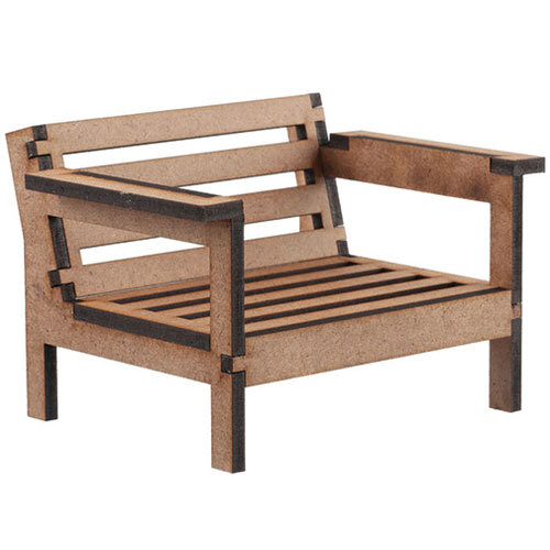 Dollhouse Miniature Outdoor Armchair Kit by Houseworks