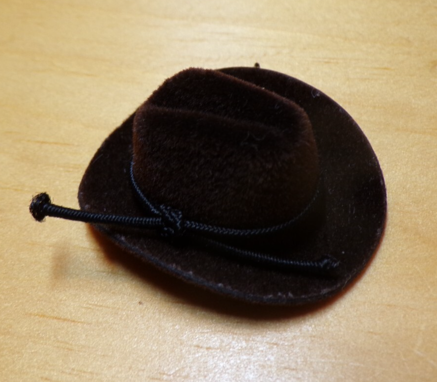 Heidi Ott Dollhouse Miniature Men's Dark Brown Cowboy Hat