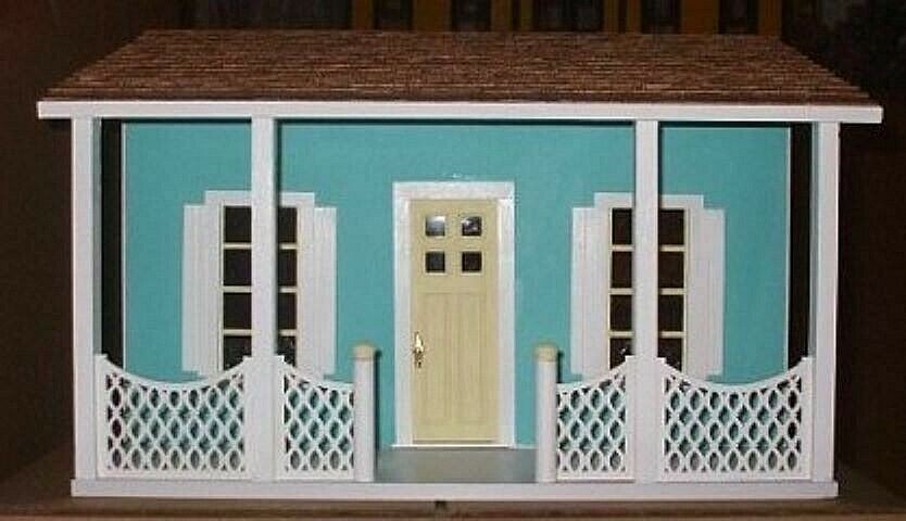 Dollhouse The Florida Bungalow 1/12 Scale by Alessio Miniatures - Assembled