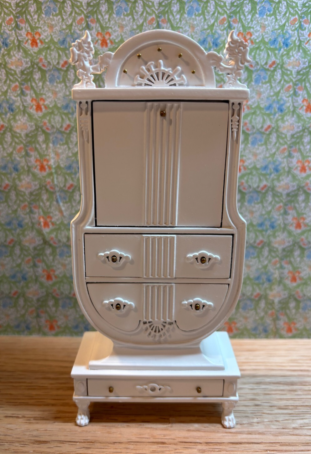 Miniature Dollhouse White Secretary/Desk by Hansson