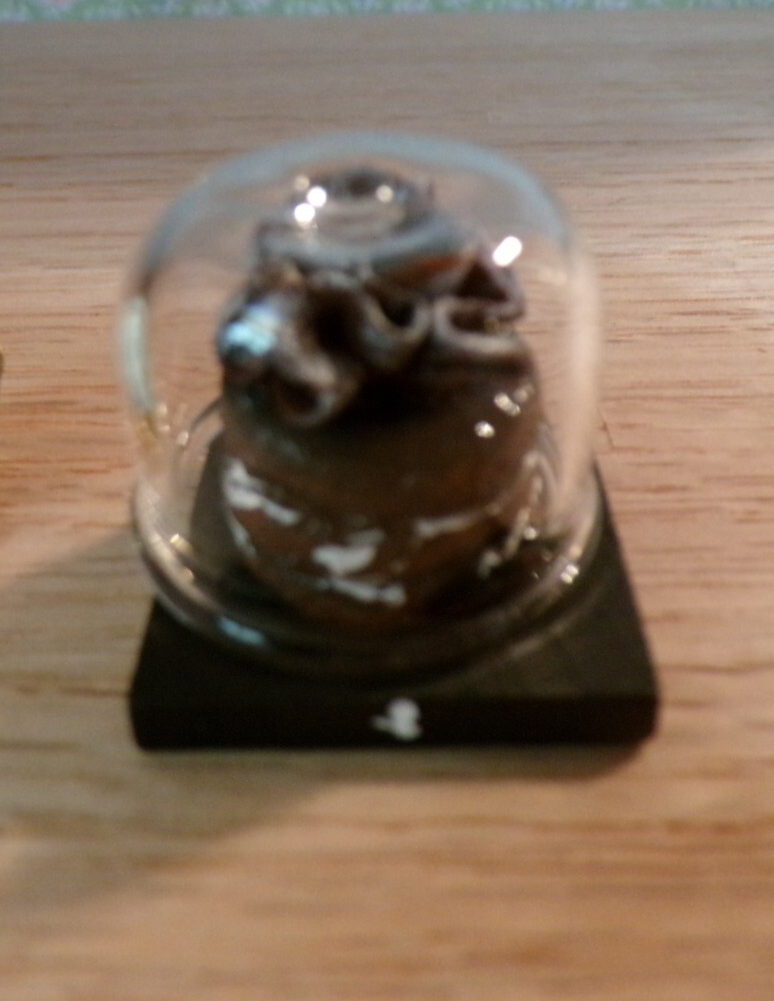 Dollhouse Miniature Triple Chocolate Truffles Cake - Handcrafted