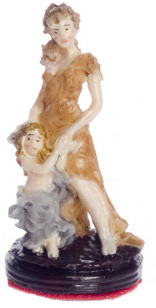 Dollhouse Miniature Mother and Son Figurine by Falcon Miniatures