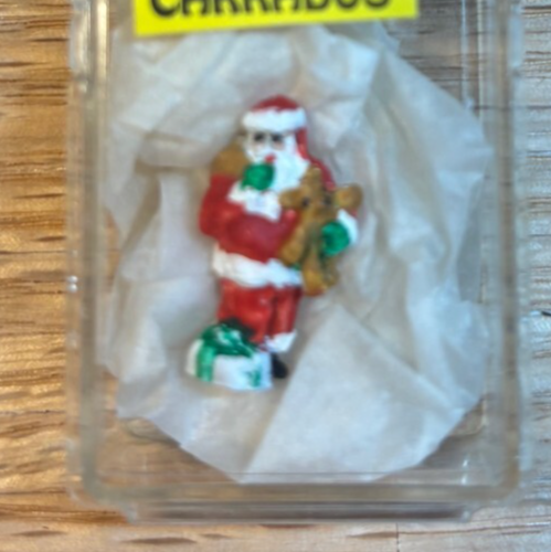 Dollhouse Miniature Santa Figurine with Package