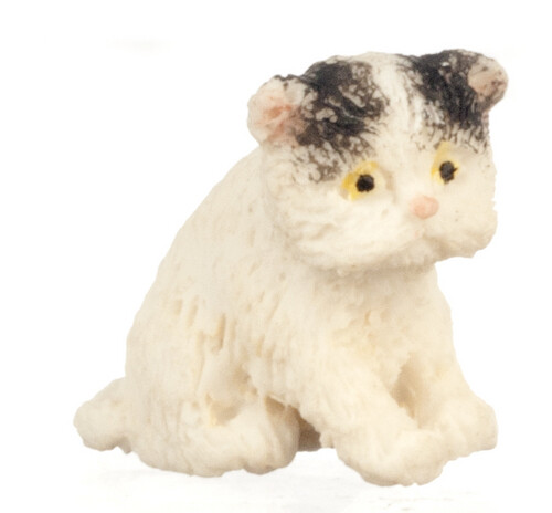 Dollhouse Miniature Persian Kitten, Sitting