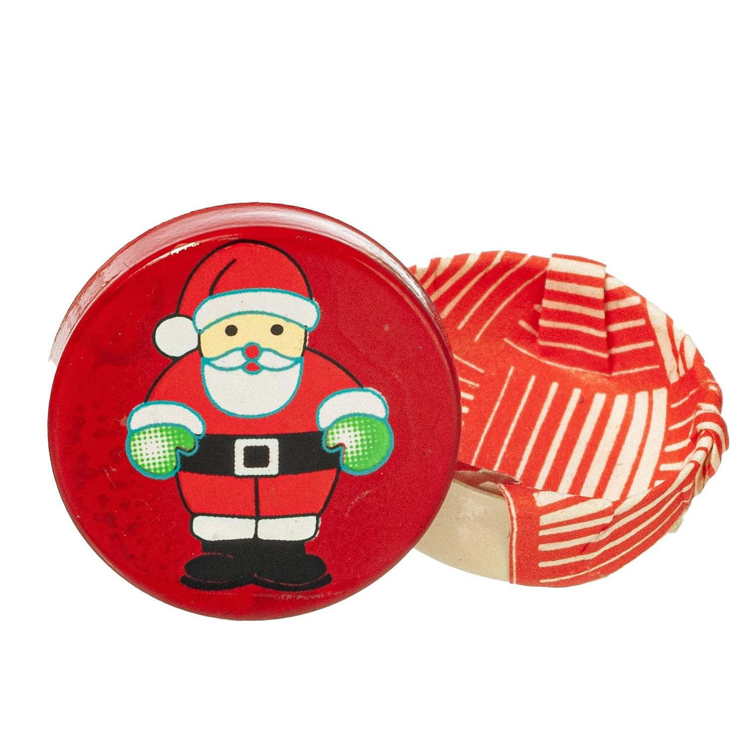 Dollhouse Miniature Santa Tin