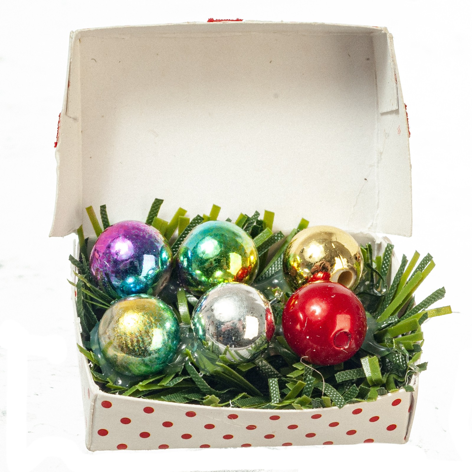Dollhouse Miniature Christmas Ornaments in Box